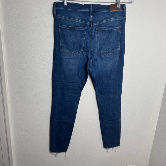 Madewell 9 inch mid‎ Rise Skinny Blue Jeans button fly - Picture 3 of 9